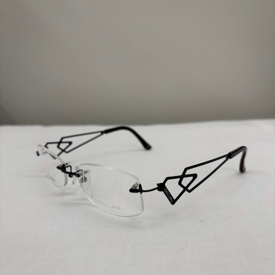 GALLAN 블랙 무테 빈티지안경 상품이미지1