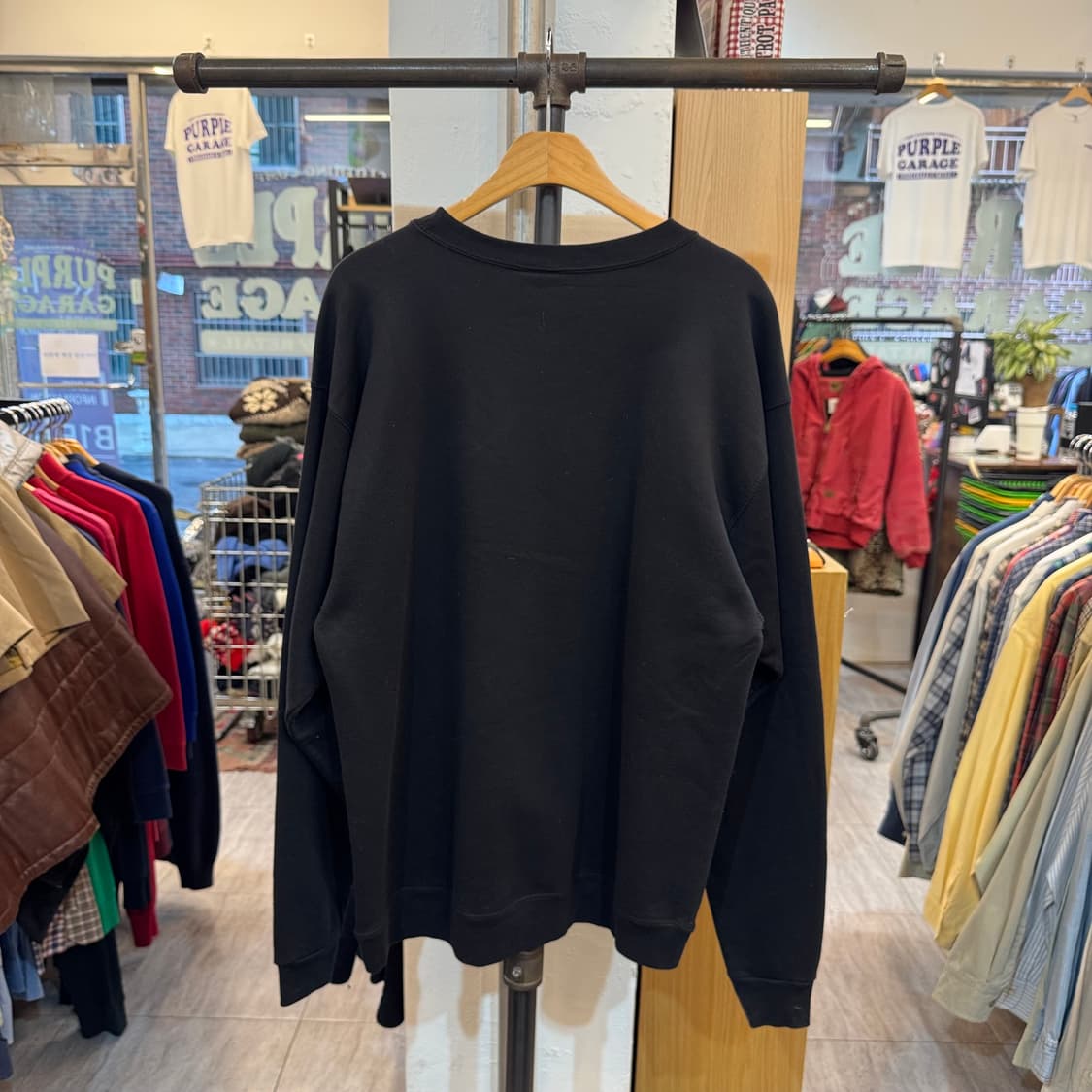 90's USA 플래닛 할리우드 빅로고 자수 스웻셔츠 B67 상품이미지4