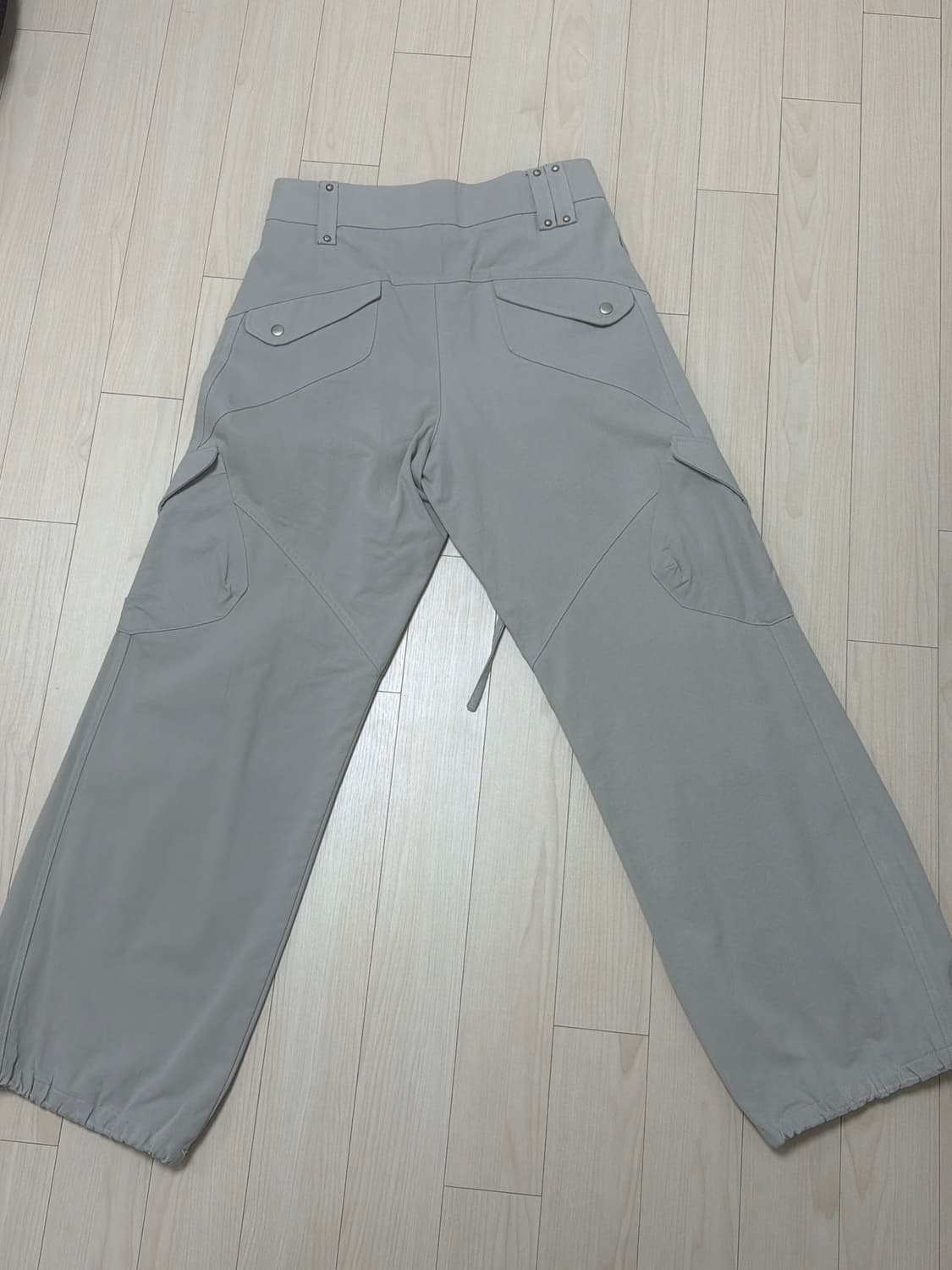 카시코 미드라이즈 카고 팬츠 베이지M 상품이미지5