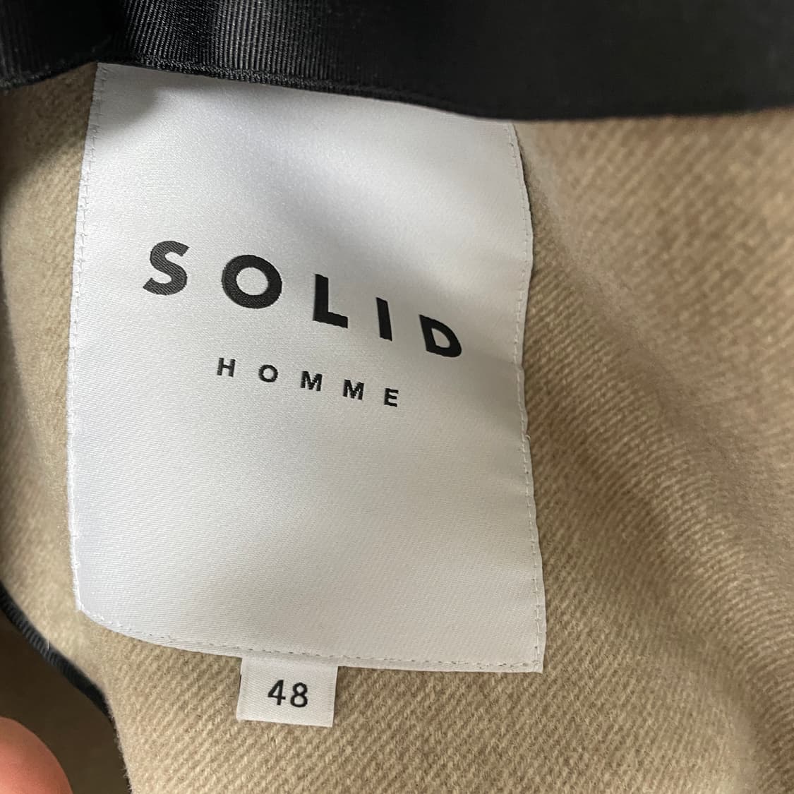 21F/W 솔리드옴므 트윌 코트 베이지 48 상품이미지4
