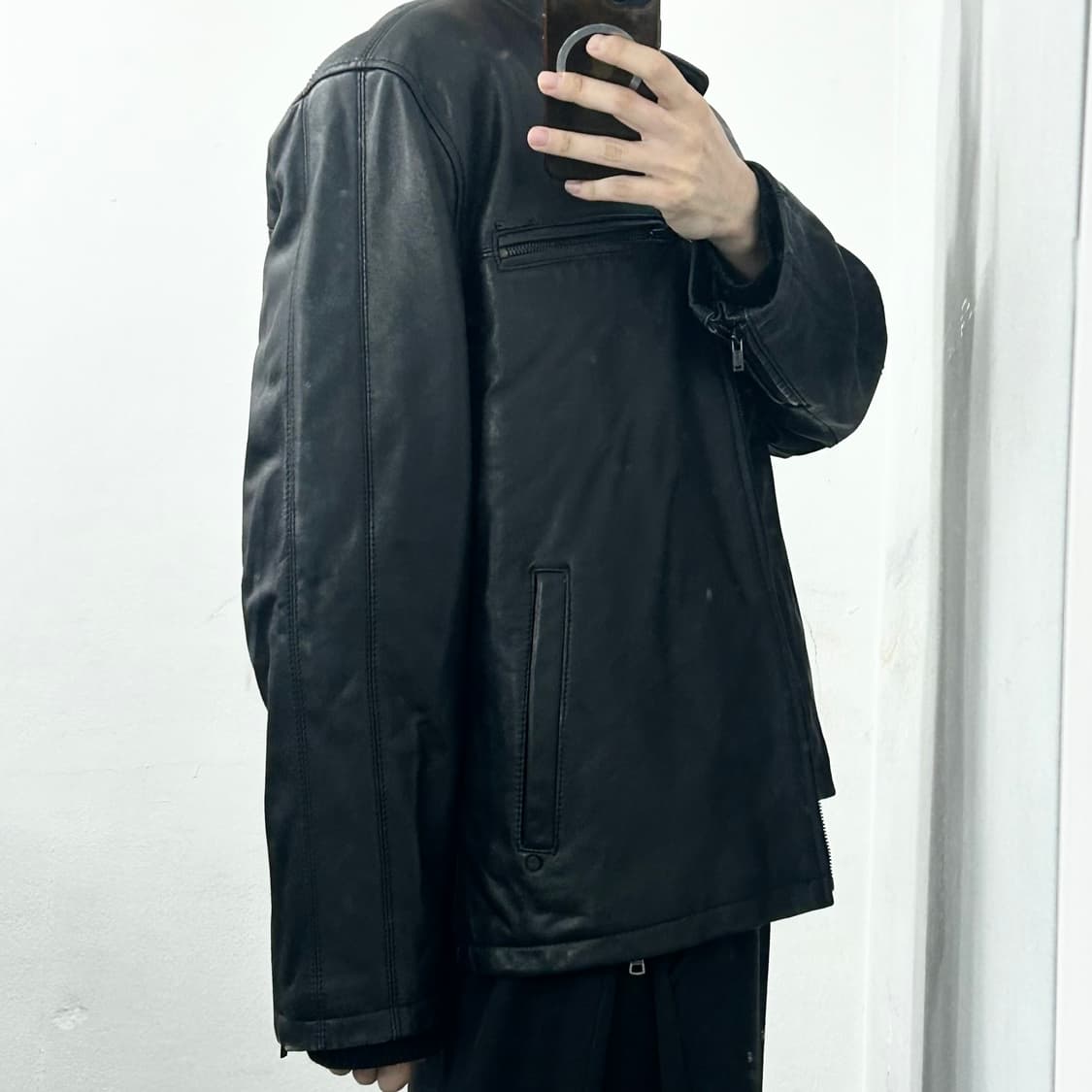 Guess 게스 소가죽 바이커 자켓 상품이미지3