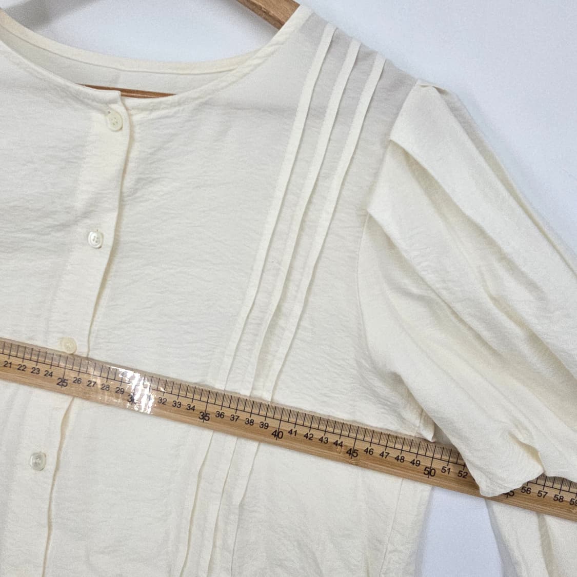 SLOWB 아이보리 퍼프 긴팔 블라우스 상품이미지6