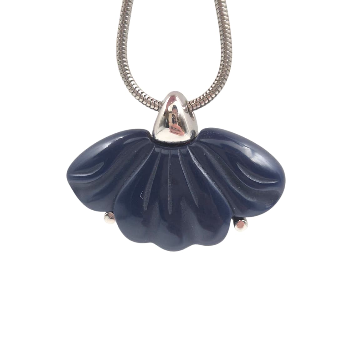 76s 지방시 비쥬 코스튬 네이비 쉘 목걸이 상품이미지1