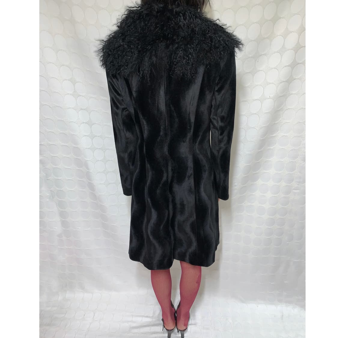 vintage black fur coat 상품이미지3