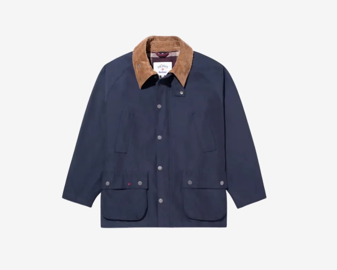 (구매글)노아X바버 비데일 네이비 M 상품이미지1