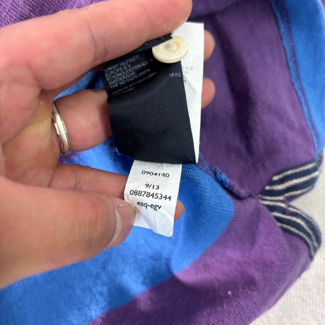 95 타미힐피거 스트라이프 럭비티  상품이미지5