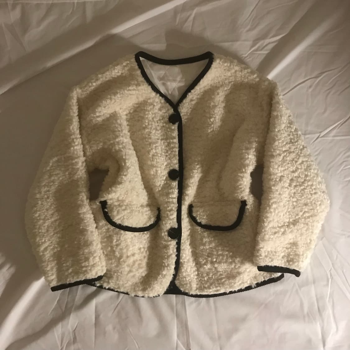 양털 뽀글이 누빔 아우터 상품이미지1