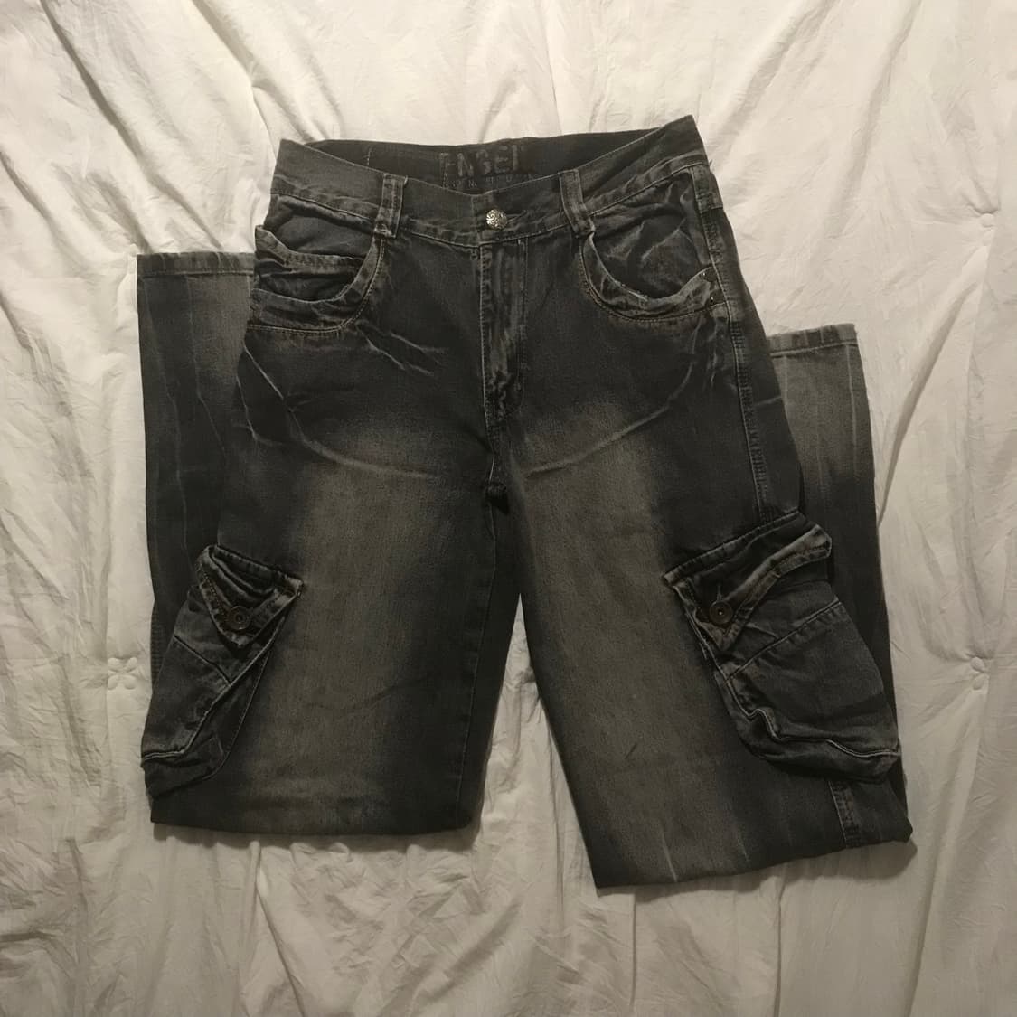 빈티지 카고 흑청 데님 상품이미지1