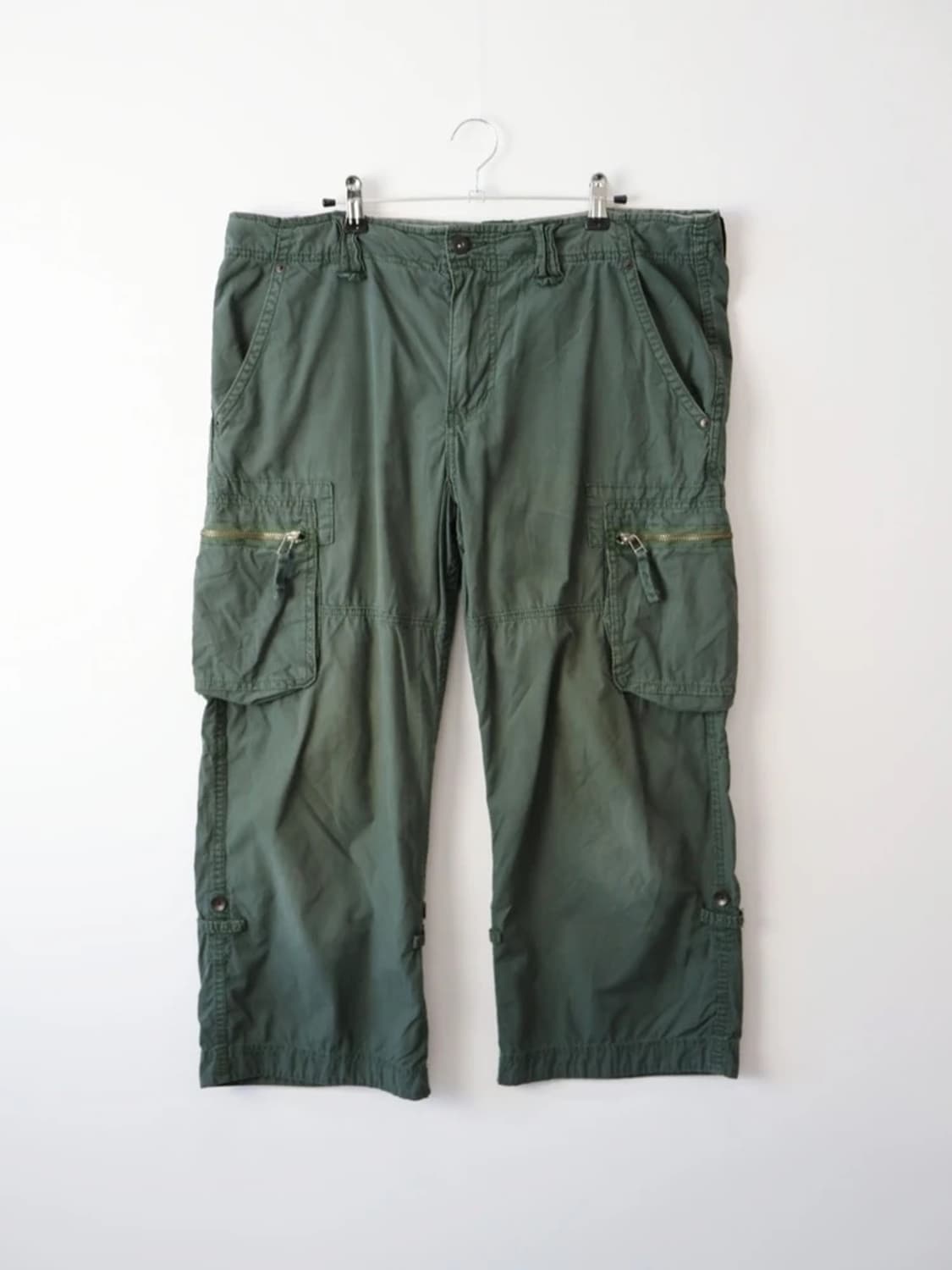 Uniqlo Olive Cropped Cargo Pants 상품이미지4