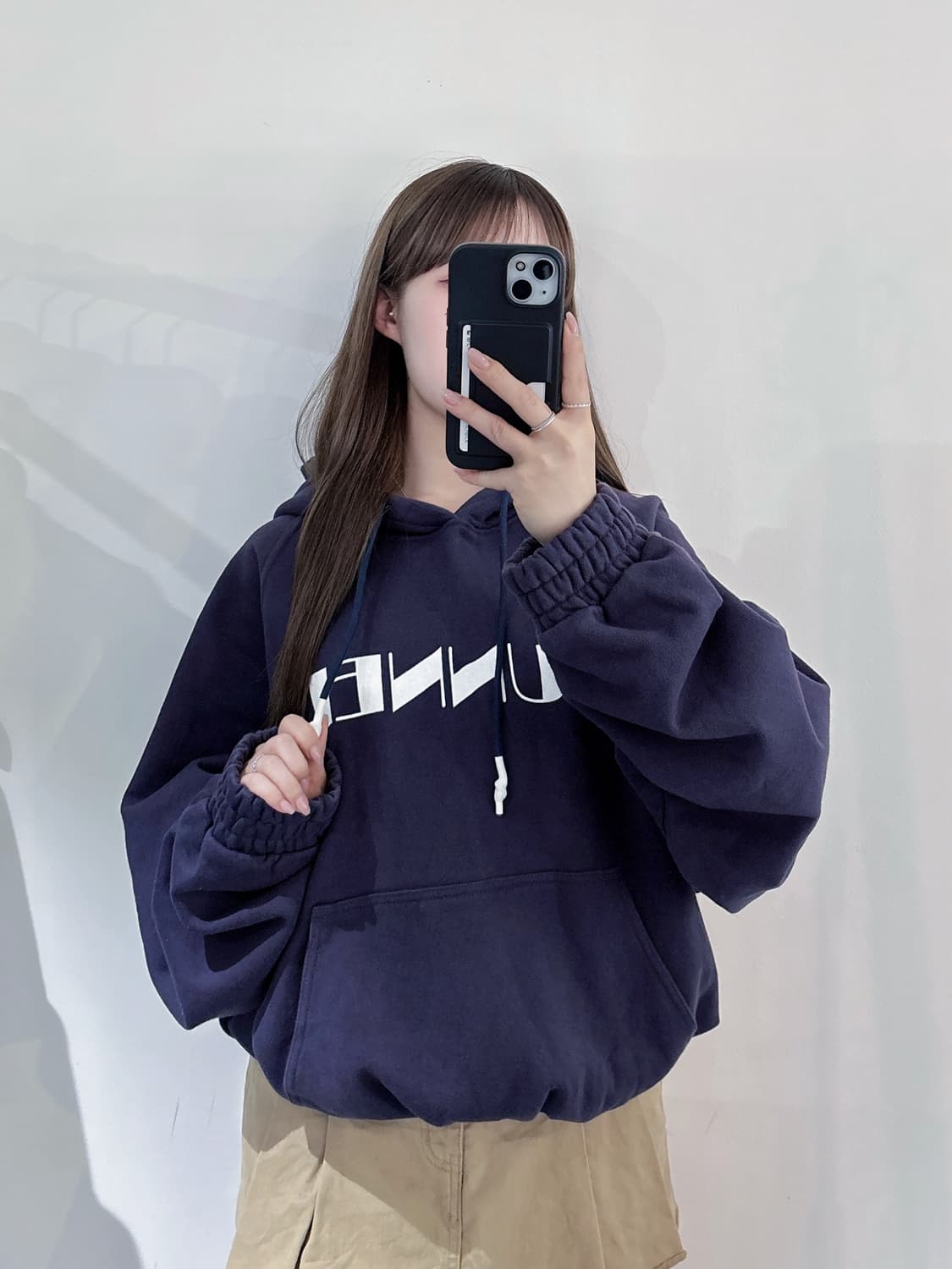 써네이 스펠로고 후드 상품이미지1