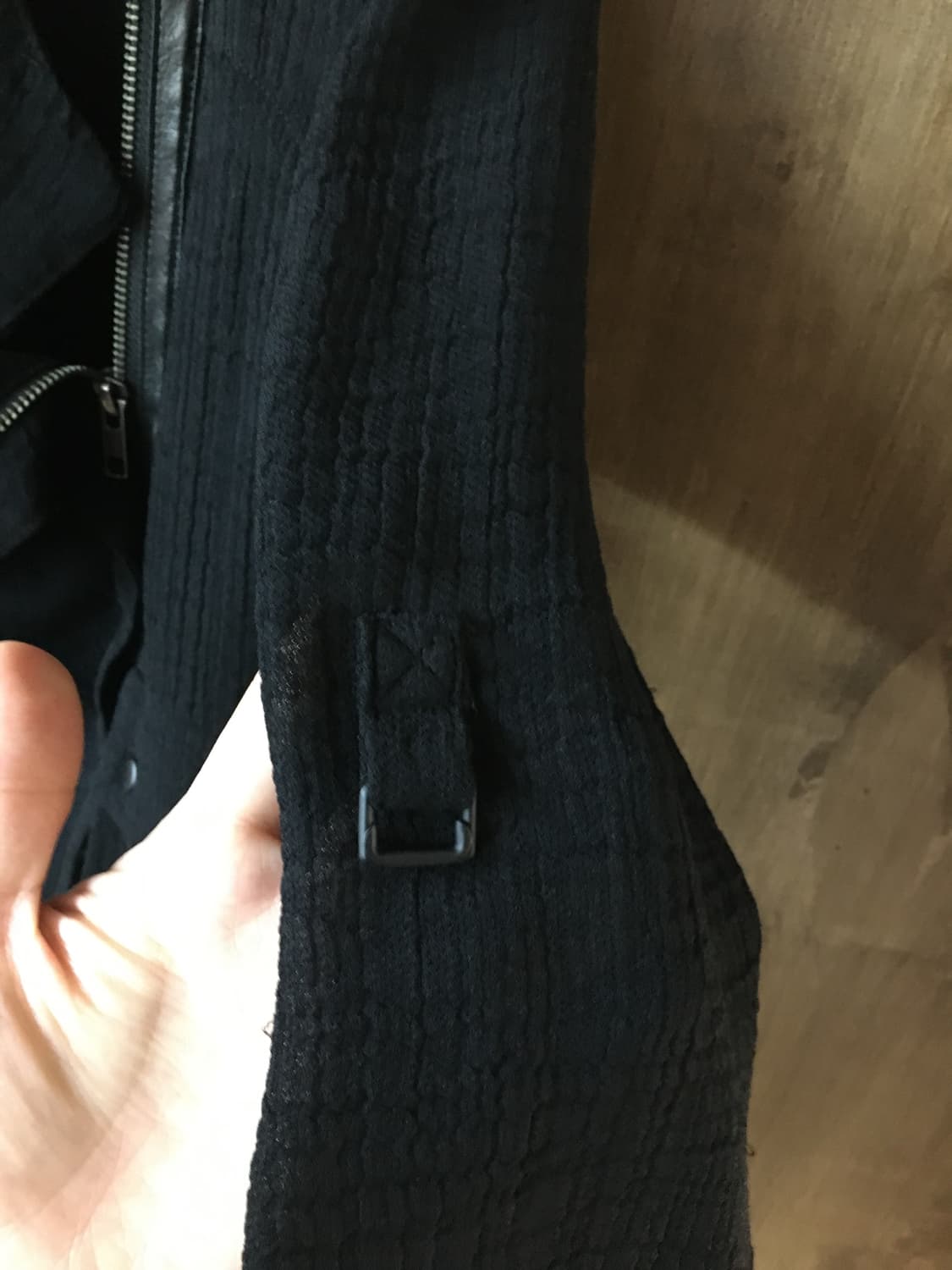 Helmut lang 가죽 트리밍 비대칭 자켓 상품이미지6