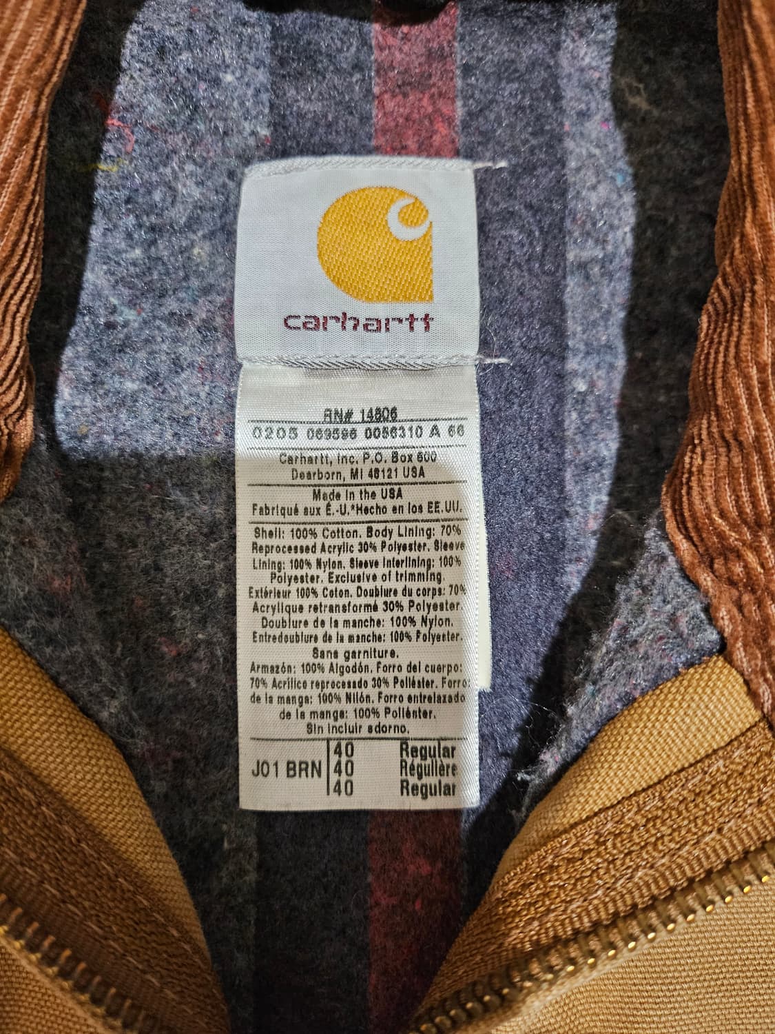 [40] 칼하트 디트로이트 j01 브라운 상품이미지4