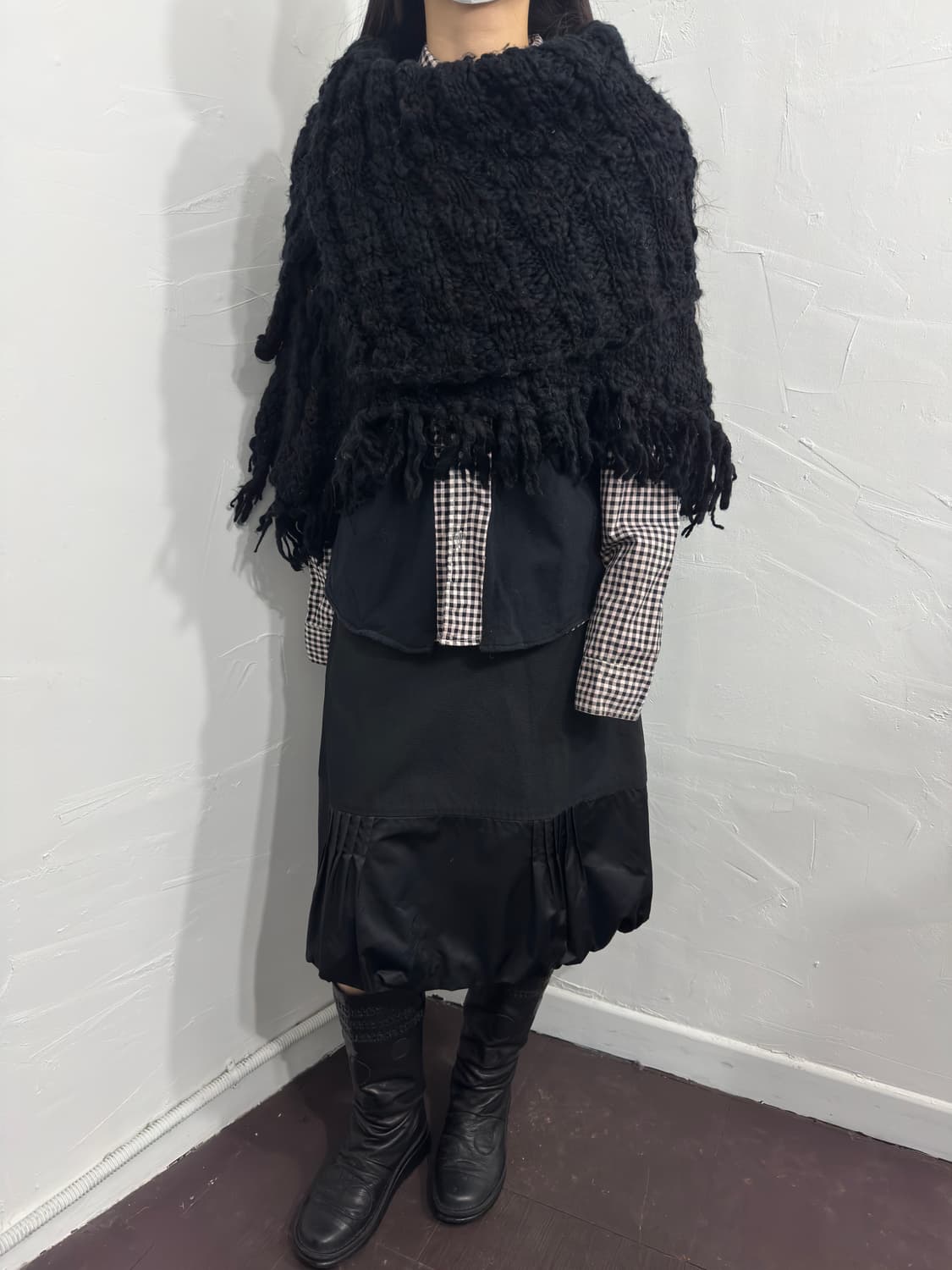 neo style shawl knit  상품이미지6
