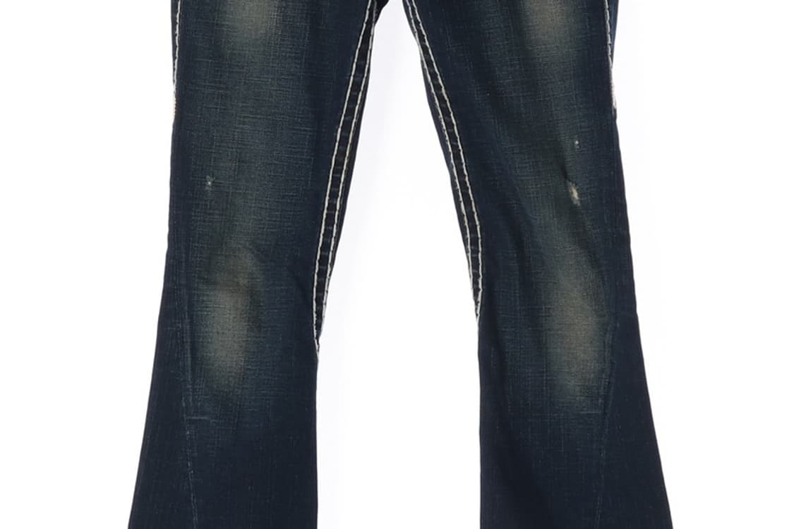 트루릴리전 조이 빅티 화이트 스티치 부츠컷 데님 25 상품이미지4