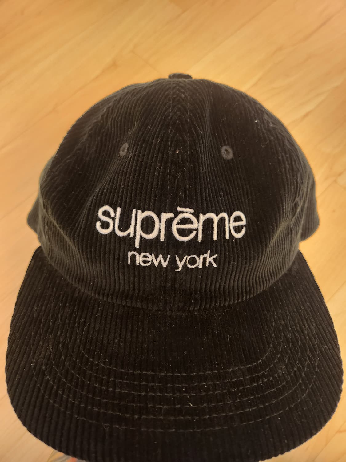 슈프림 코듀로이 검정캡 상품이미지1