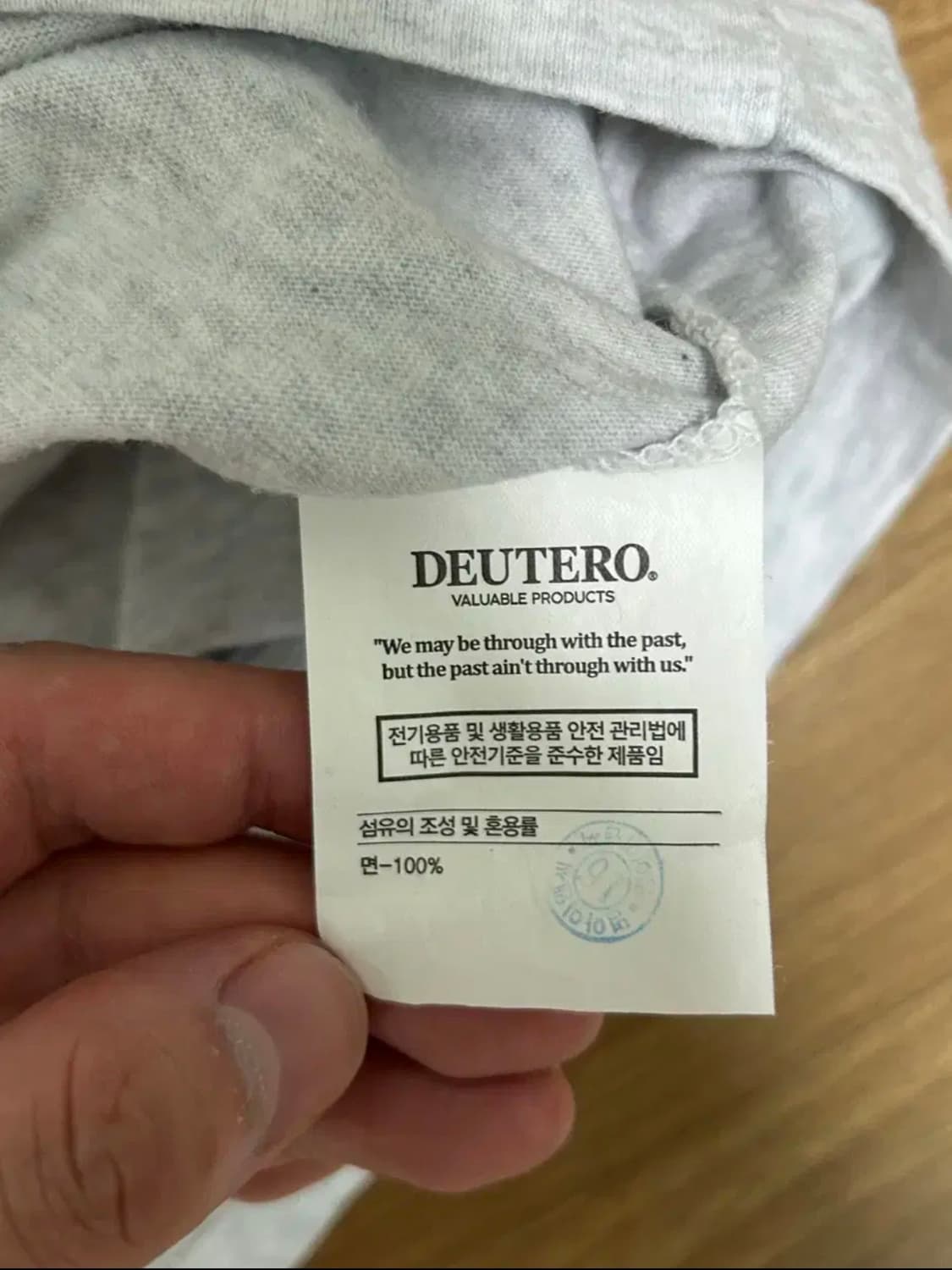 듀테로 암피스트 W.TIGERS S/S TEE MELANGE GREY L 상품이미지2