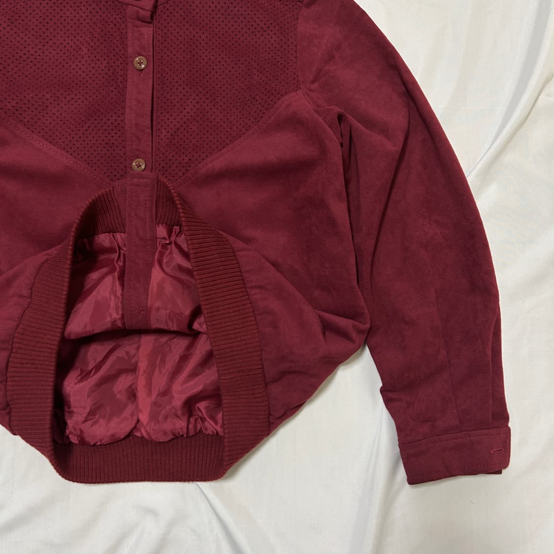 빈티지 버건디 셔츠 자켓 상품이미지5