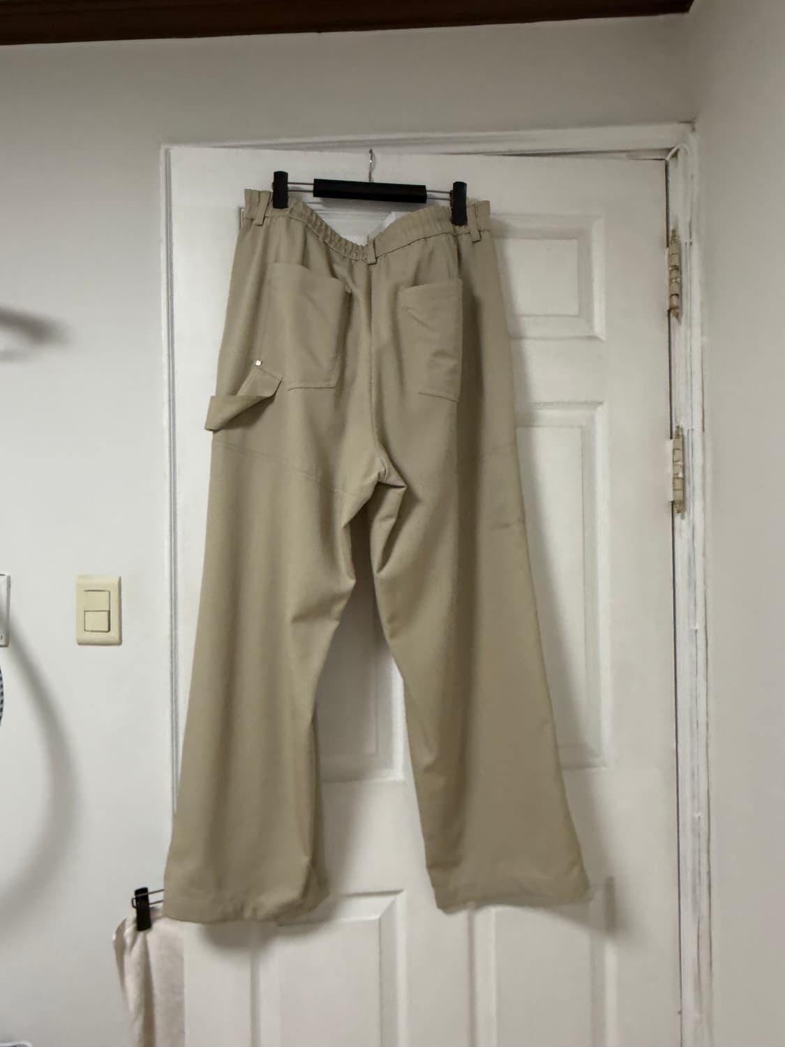 (52) 25SS 우영미 울 카펜터 팬츠 베이지 상품이미지3