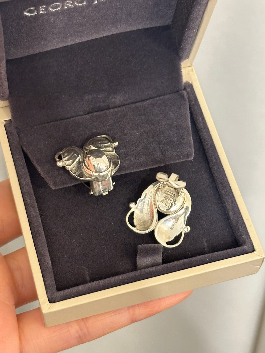 Georg Jensen Vintage Silver Clip Earring 상품이미지3