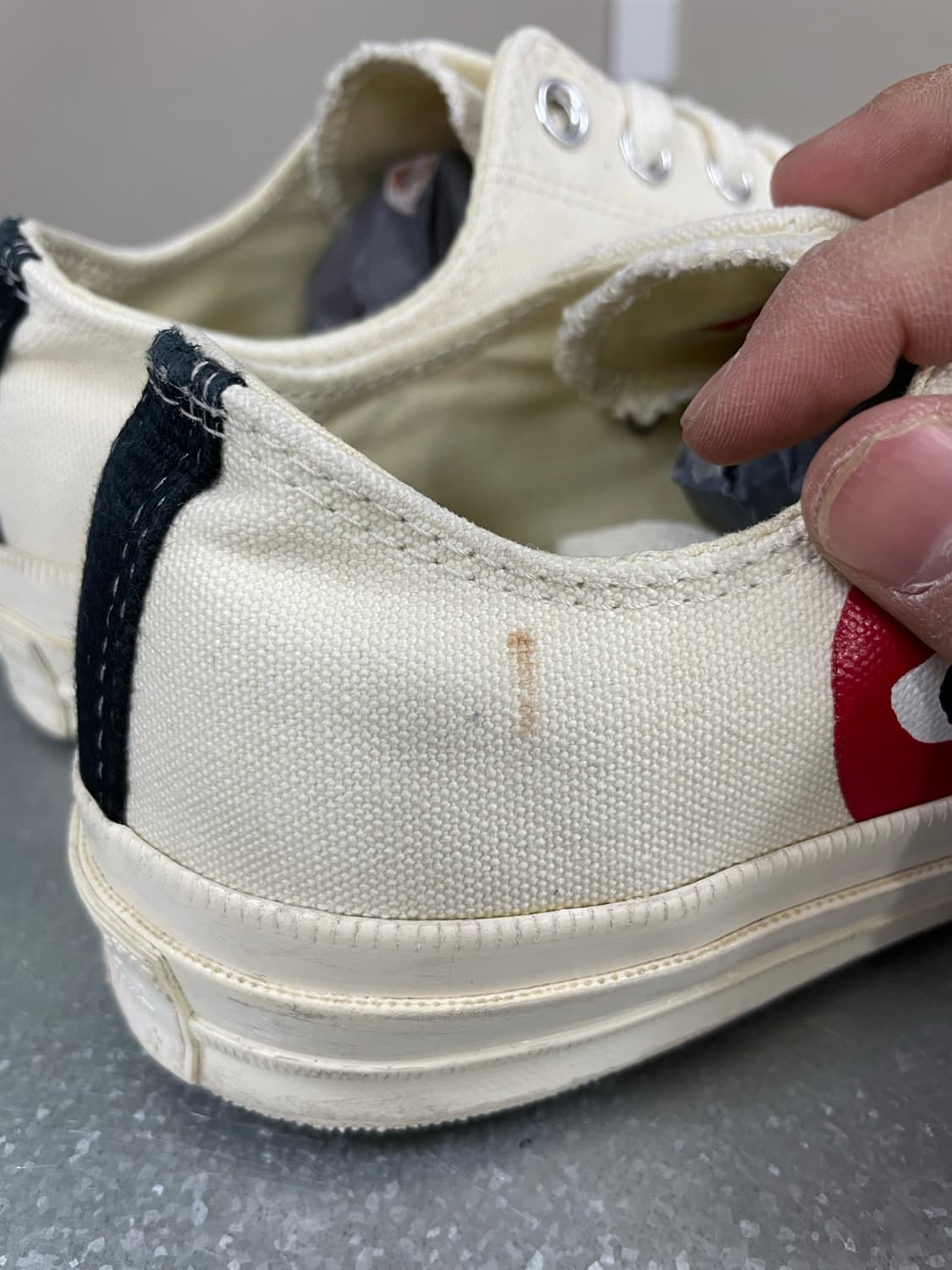 컨버스 X 꼼데가르송 척70 로우 화이트 260 상품이미지7