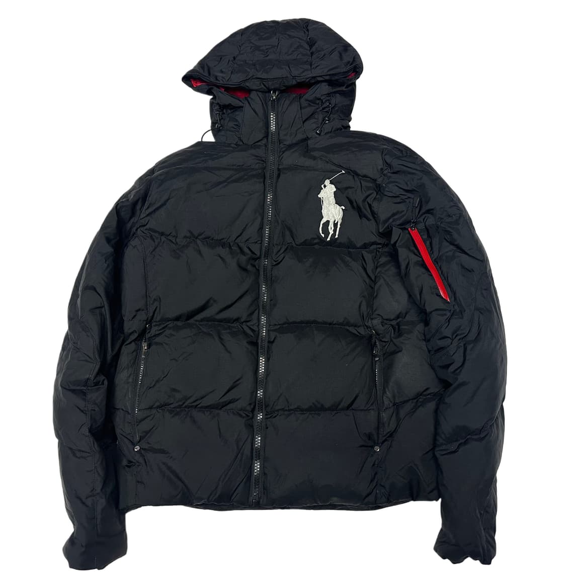 폴로 랄프로렌 블랙 빅포니후드숏패딩 S 상품이미지1