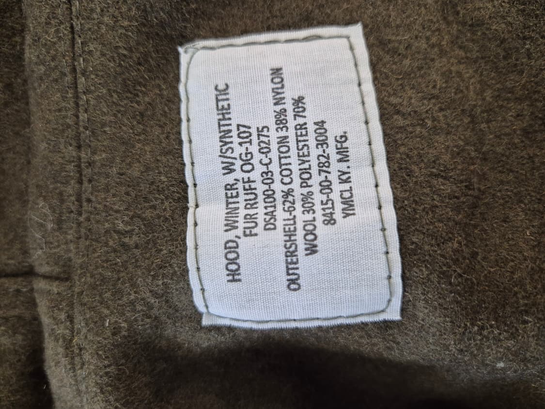 밀리터리 후드 퍼 넥 파카 OG-107 상품이미지6