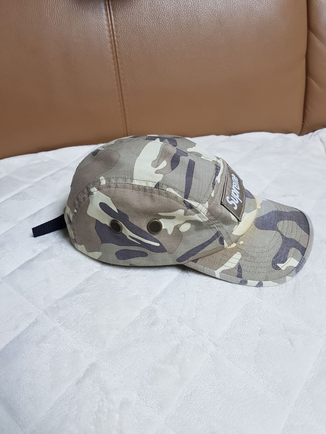 슈프림 밀리터리 캠프캡 모자 볼캡 스톤 카모 23SS 상품이미지3