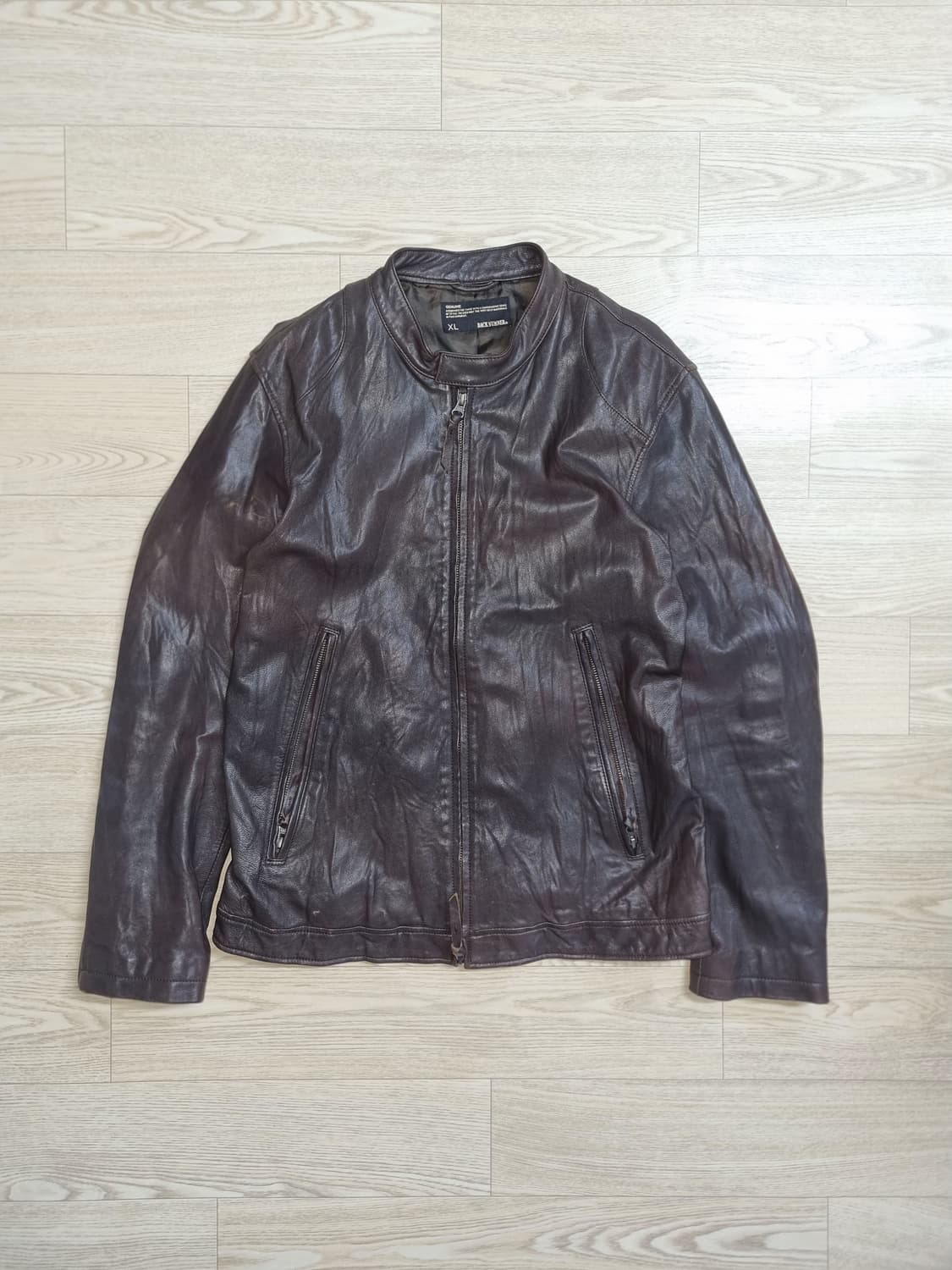 백넘버(back number) 싱글라이더 양가죽 자켓 상품이미지1