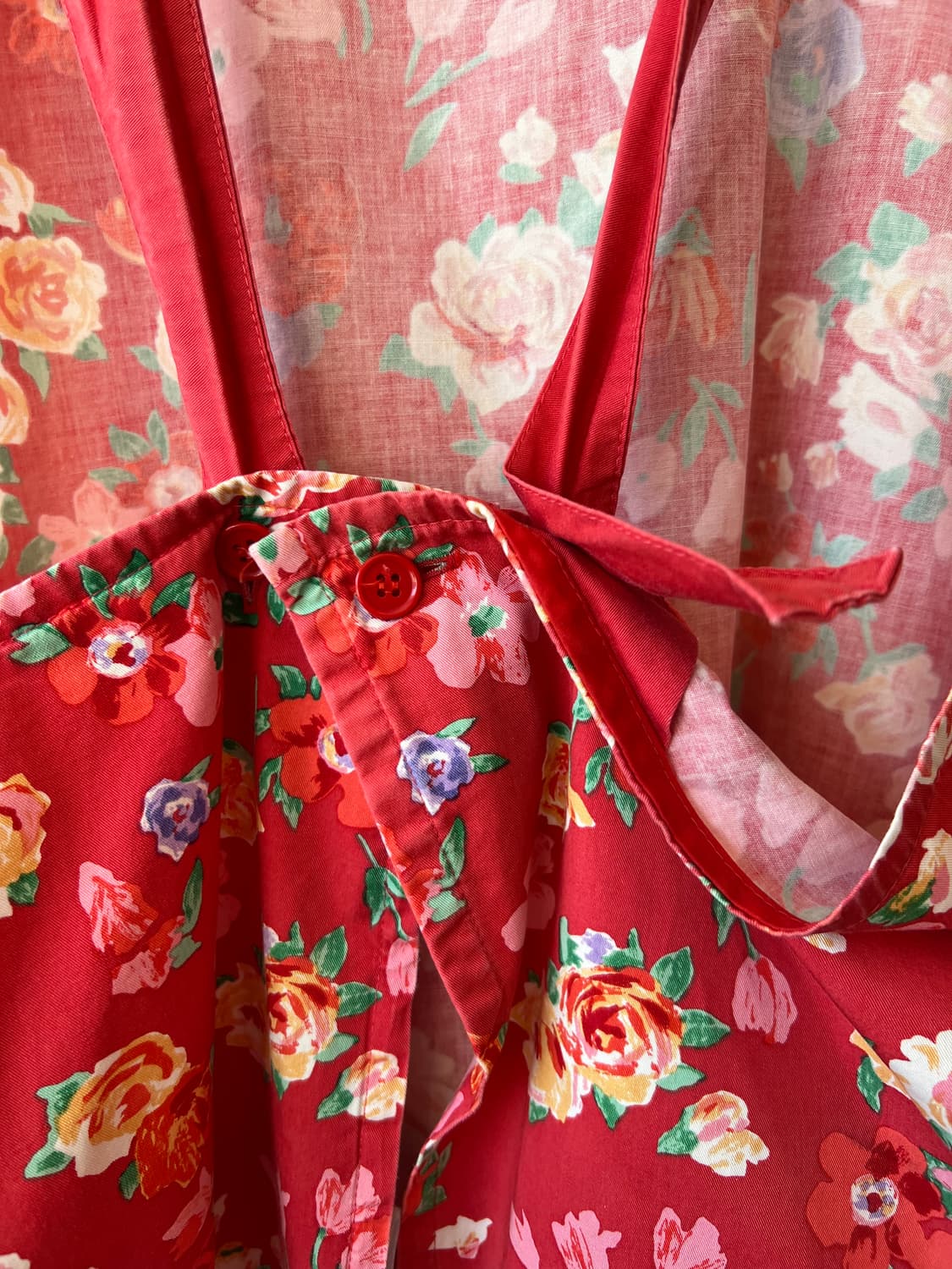 겐조 일본수입 홈웨어 레드플라워 에이프런 앞치마 상품이미지6