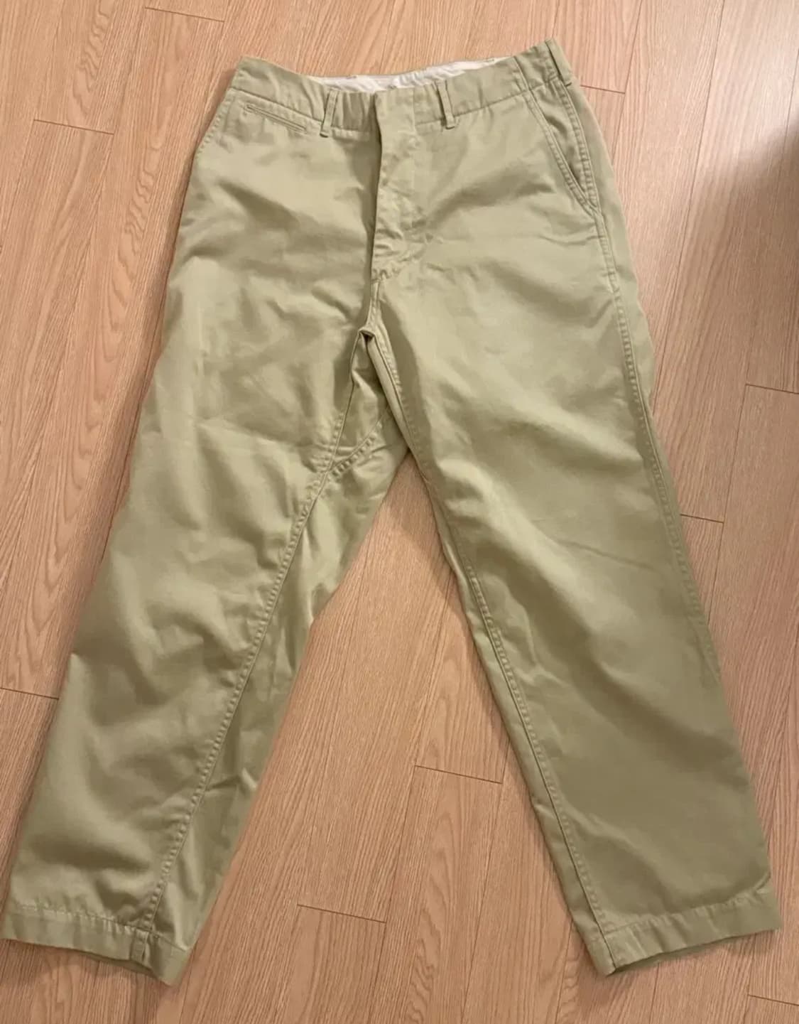 나나미카 와이드 치노 카키(30) 상품이미지1