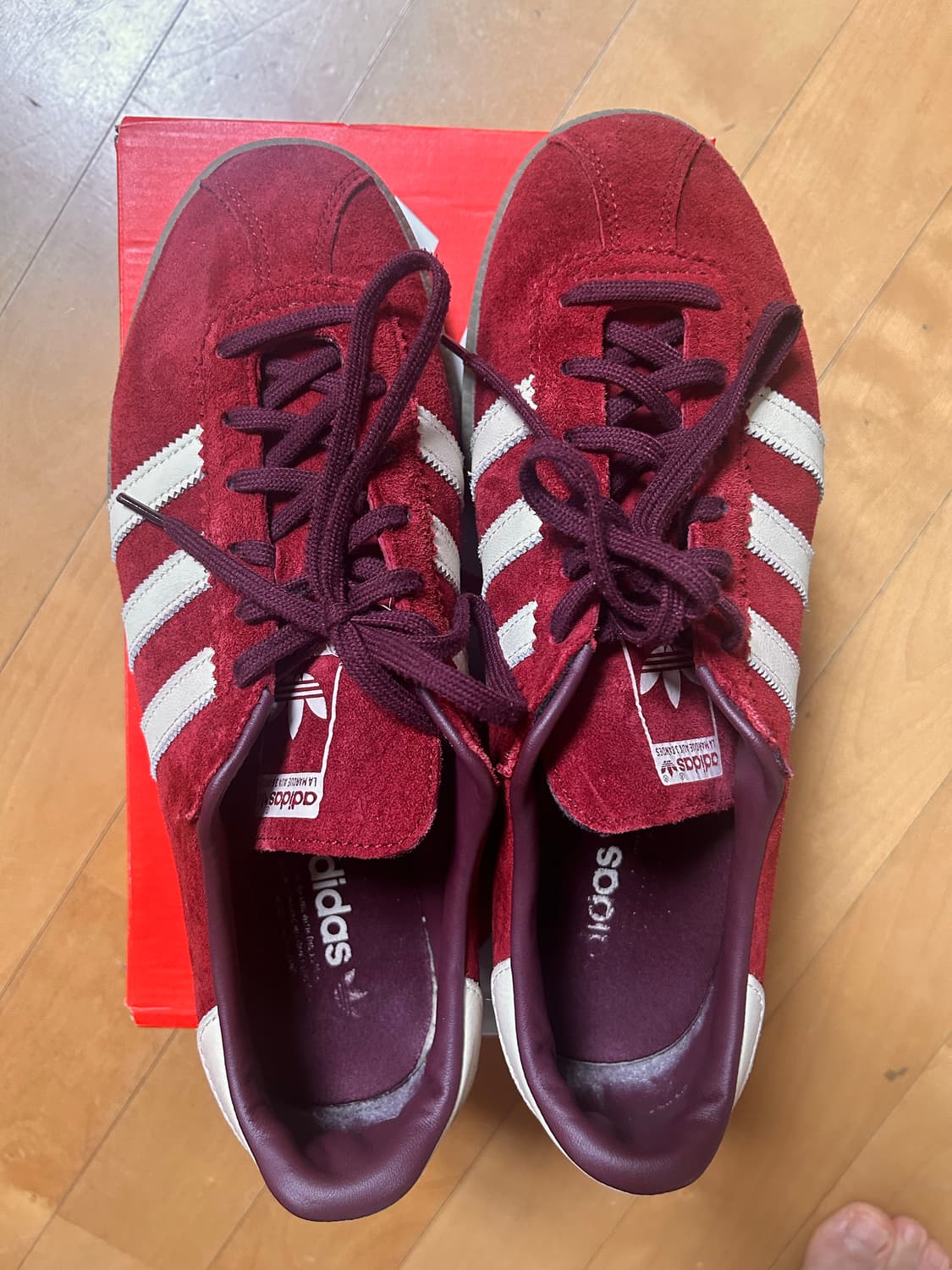 아디다스 버뮤다 컬리지 버건디 285 상품이미지2