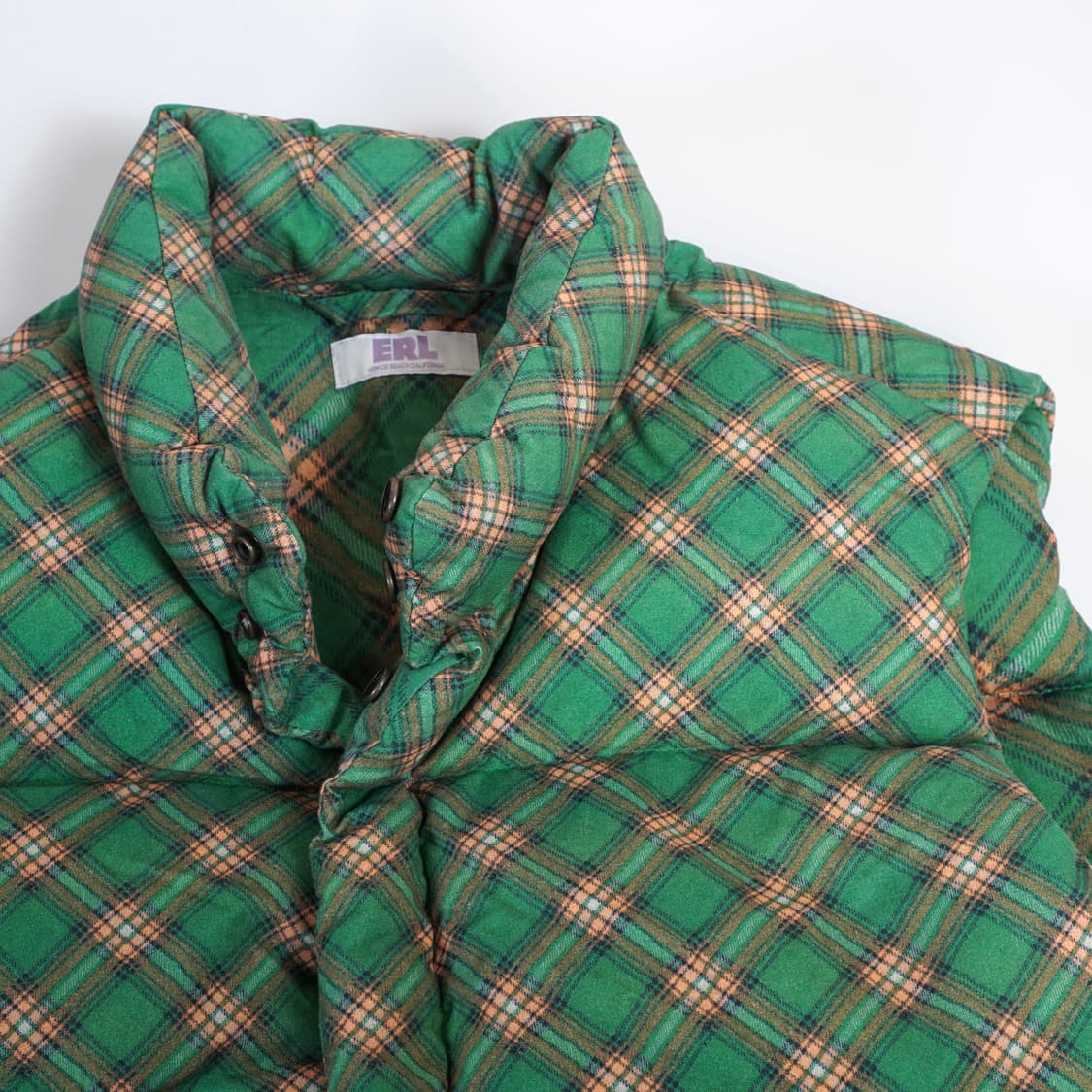 ERL 체크 패턴 다운 베스트 상품이미지5