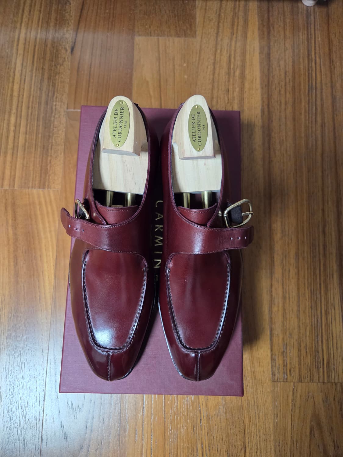 Carmina 커스텀 몽크 스트랩 7.5UK 버건디 상품이미지2