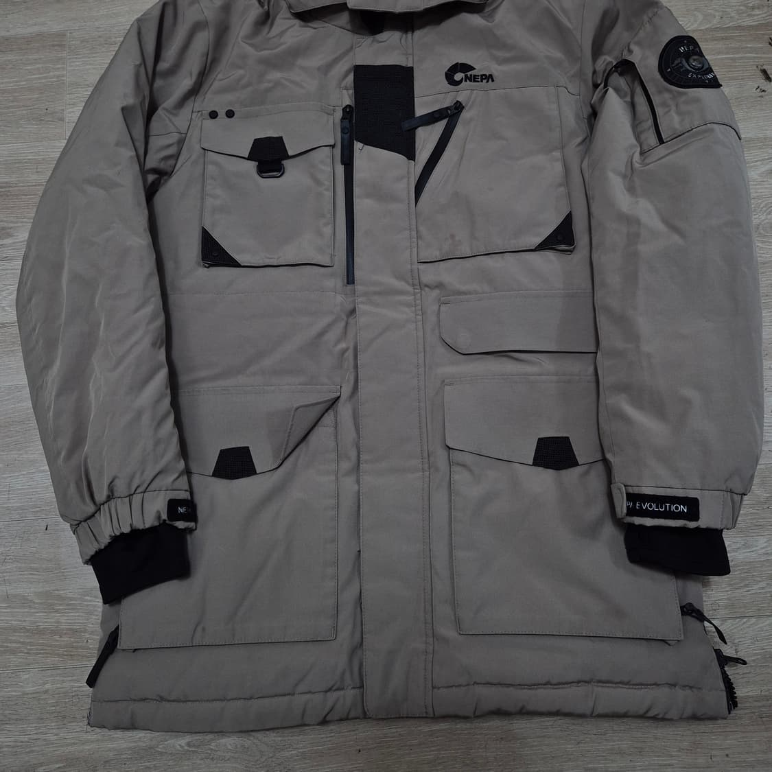 네파 사이드와펜 구스다운 후드 패딩 점퍼 XL(105) 상품이미지3