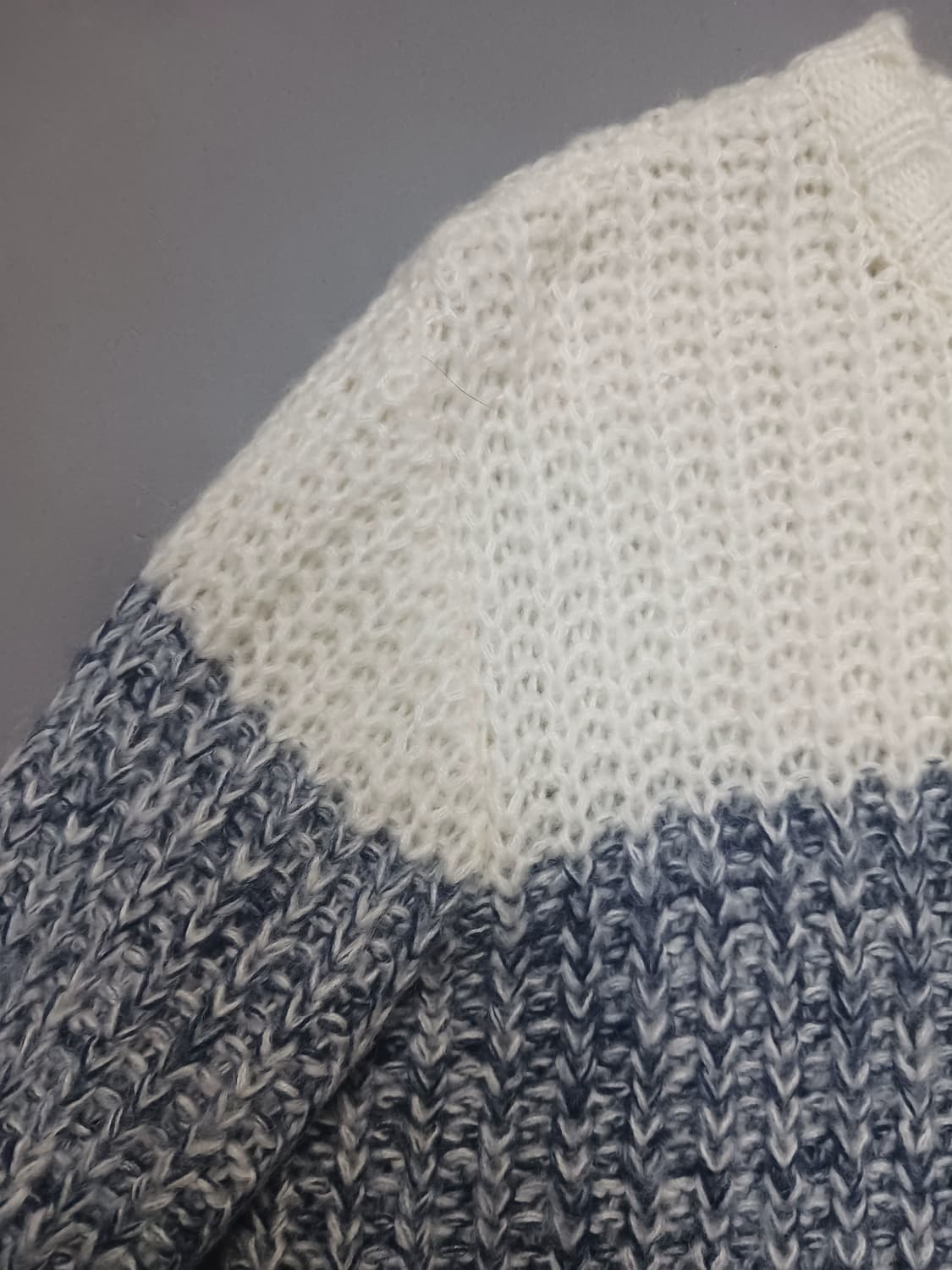 [L] 센트바이런던 스트라이프 컬러 블럭 니트 스웨터 상품이미지5