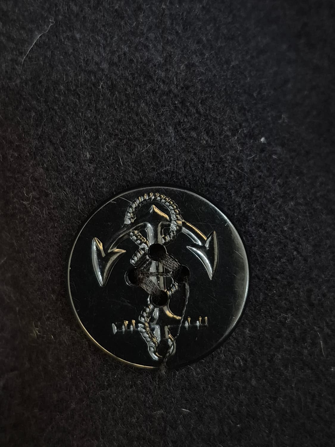 Schott 740N 오리지날 해군 멜톤울 퀄팅 피코트 남성 100105 상품이미지4