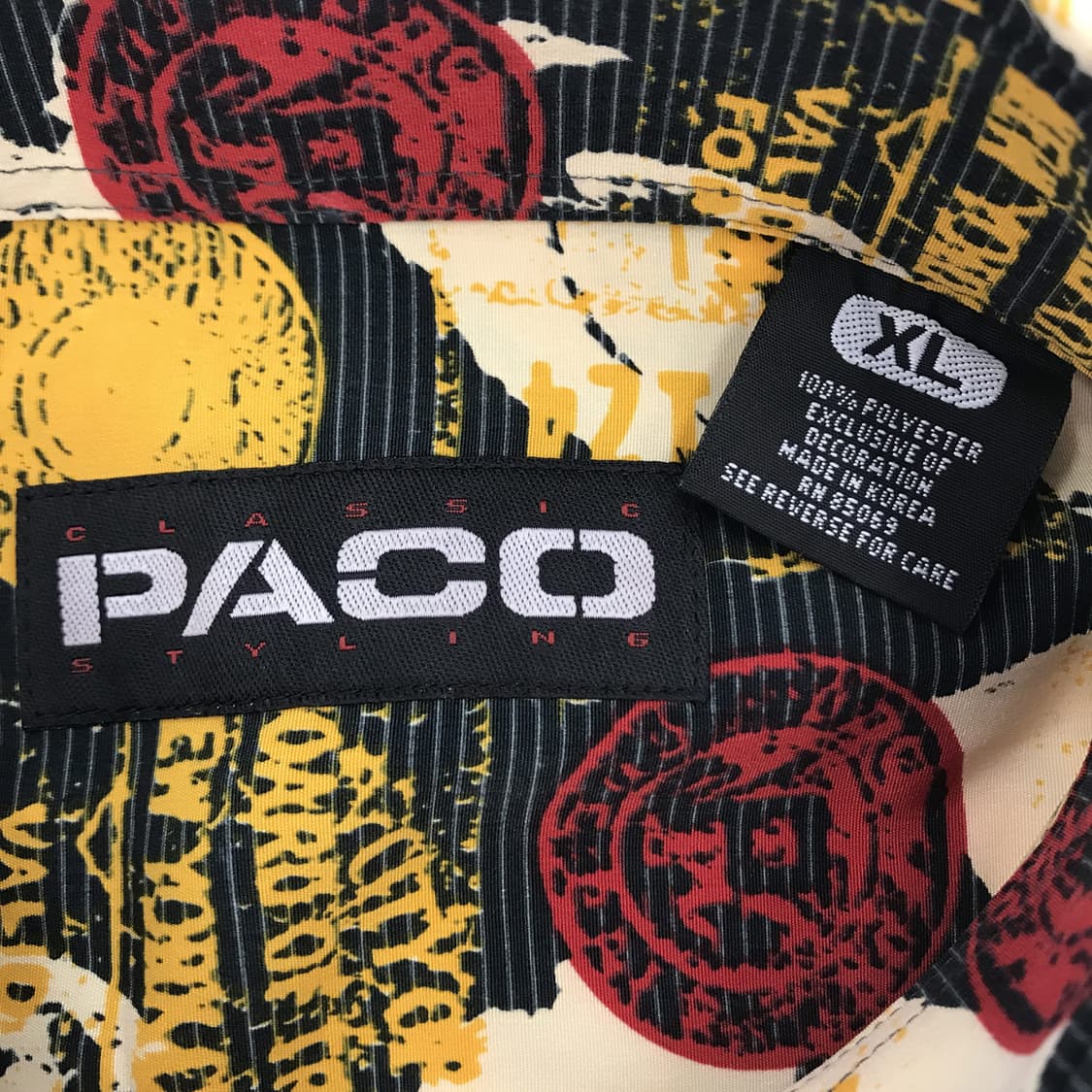 PACO 90s빈티지 올 프린팅 셔츠 [XL] 상품이미지5