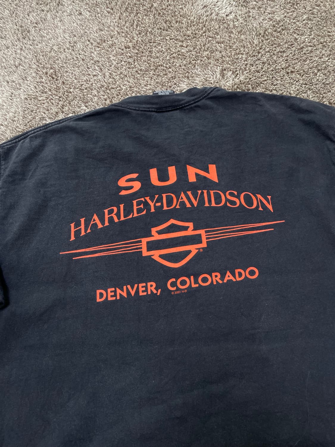 Harley davidson tee 빈티지 할리데이비슨 플레임 티셔츠 상품이미지4