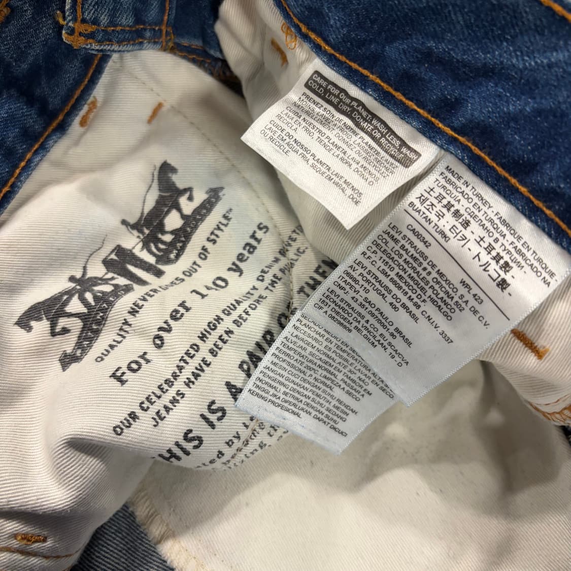 [30x32] 리바이스 505 데미지 워싱 데님 청바지 팬츠 D711 상품이미지9