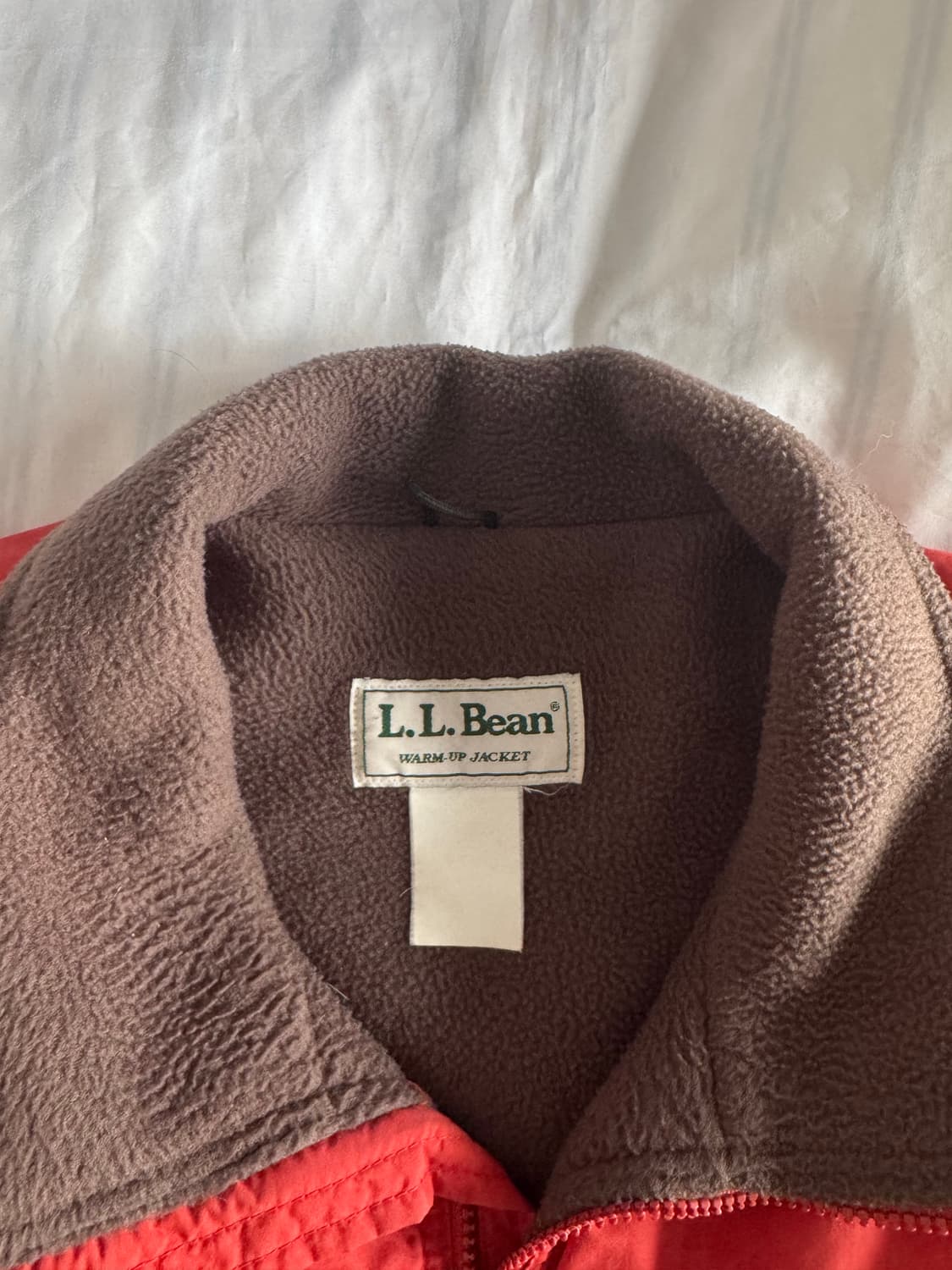 [XL] 90s 엘엘빈 ll bean 웜업 자켓 오렌지 상품이미지4