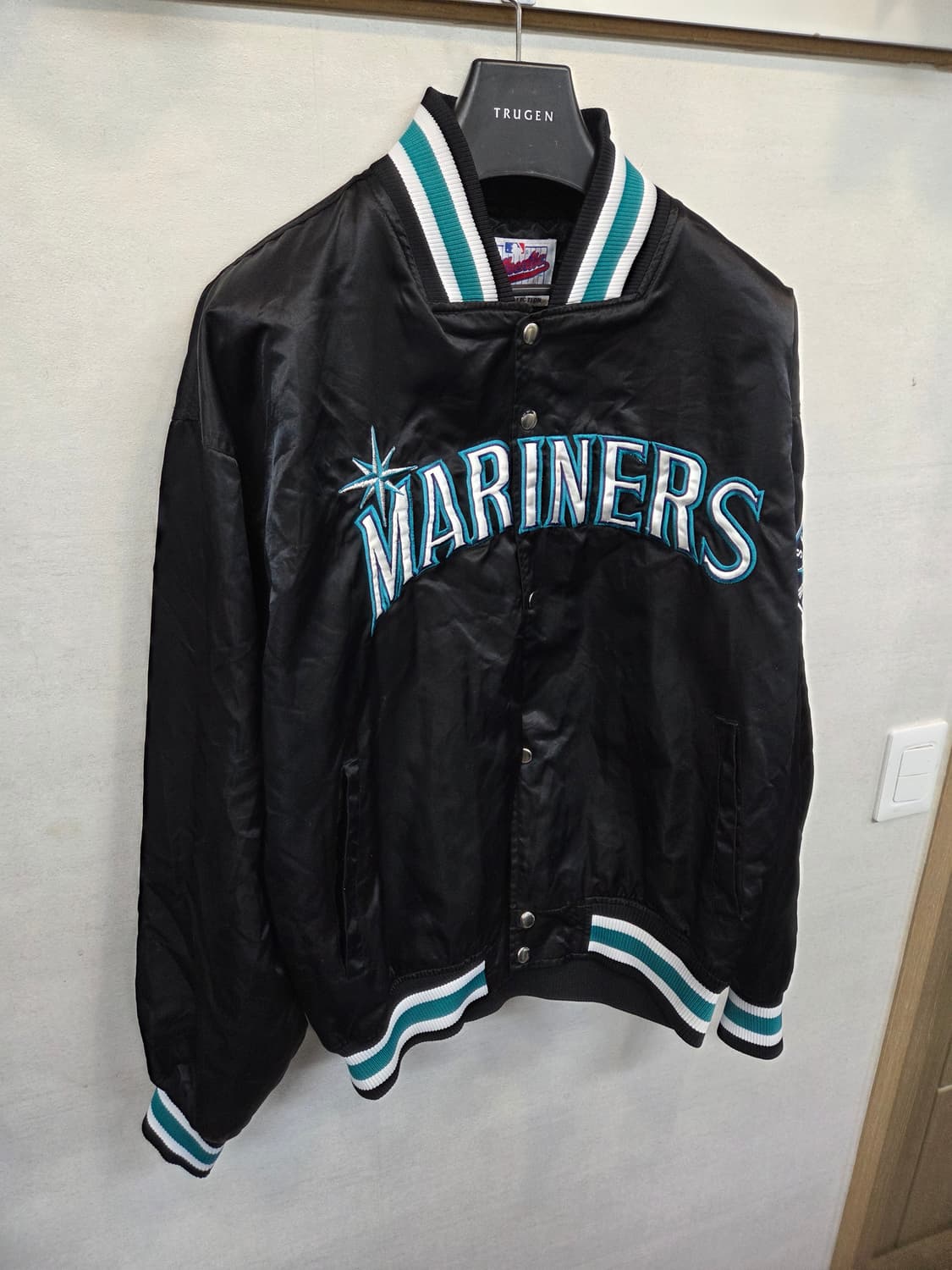 스타터 올드스쿨 빈티지 시애틀 매리너스 바시티자켓 L 상품이미지7