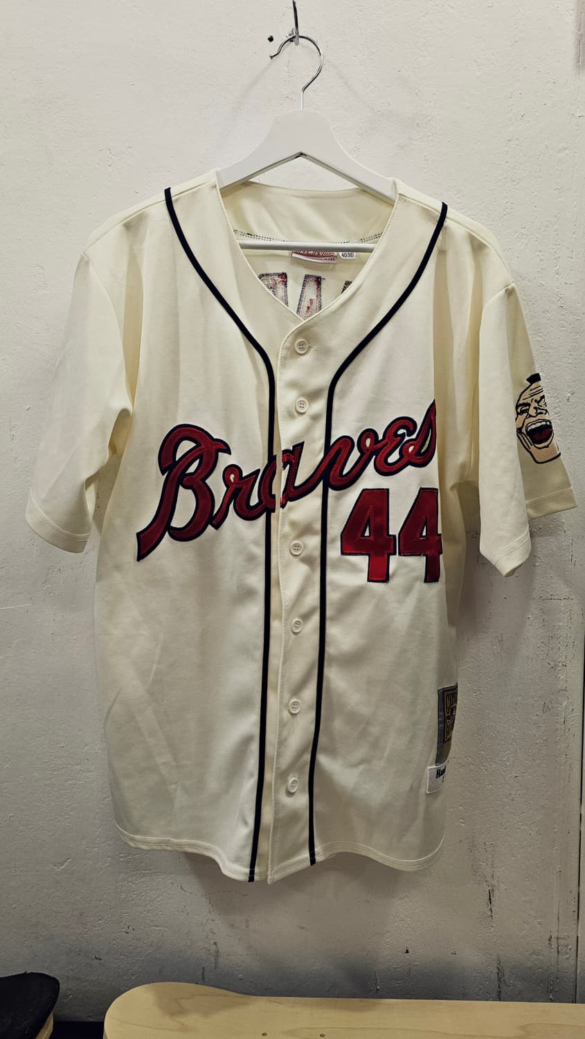 미첼앤네스 행크 애런 1963 밀워키 브레이브스 야구 져지 상품이미지1