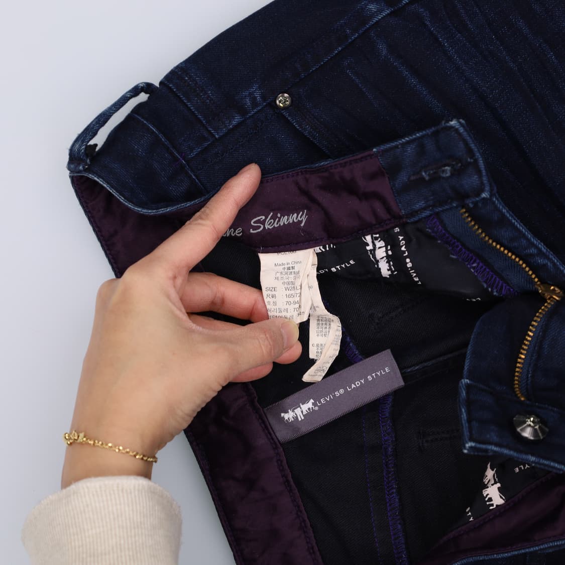 [W28 L33] 리바이스 여성 스키니진0108H2 상품이미지6