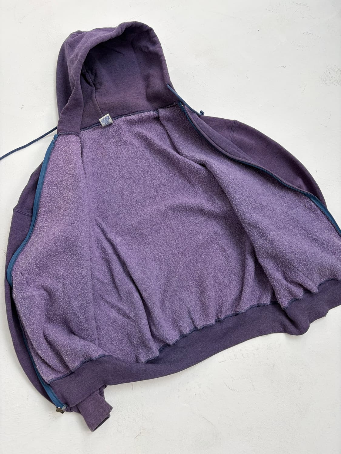 90s Russell Zip Up Hoodie (lavender) 상품이미지7
