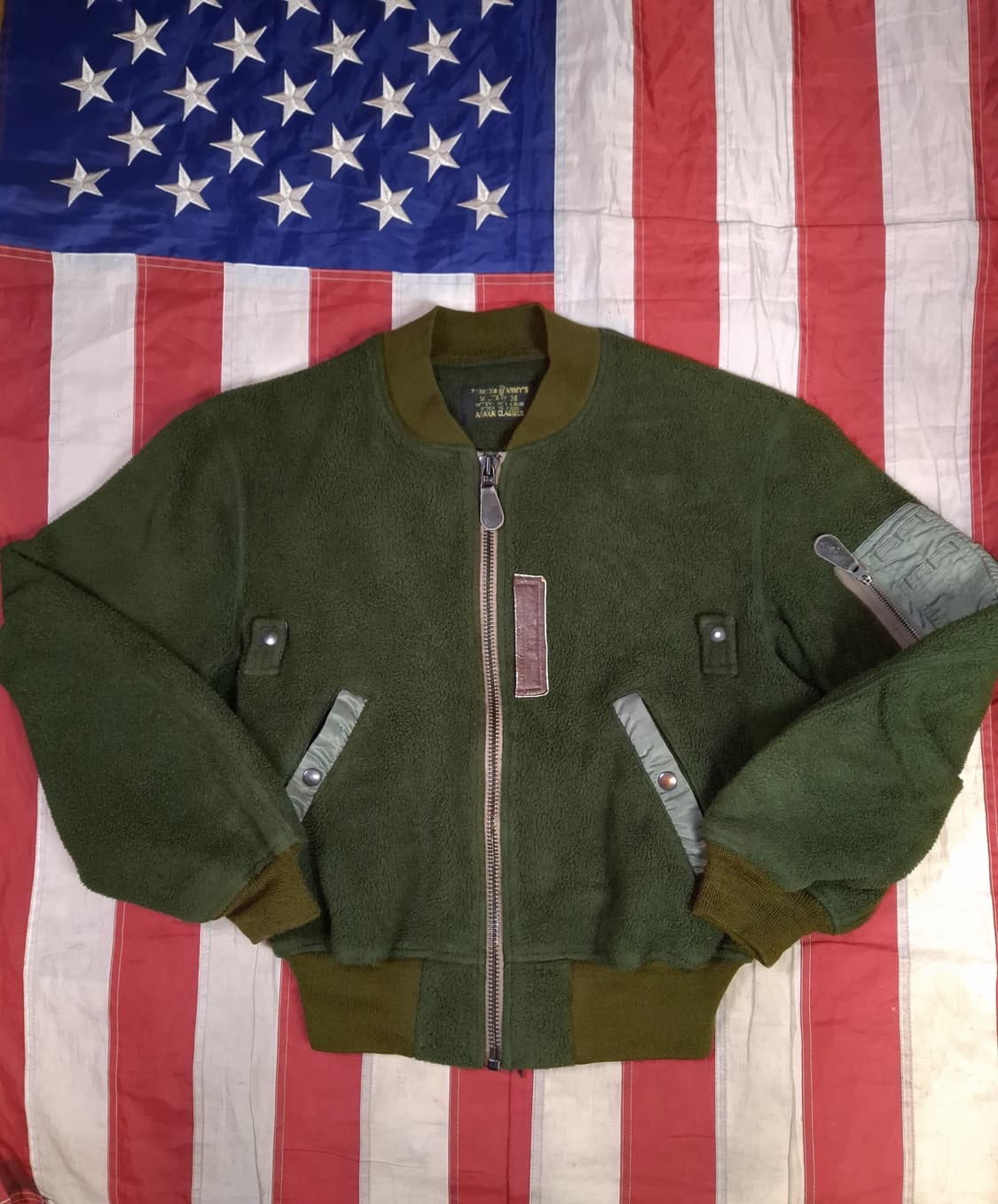 오리지날 캡클로징사 폴라텍 후리스 MA-1 항공자켓 상품이미지1