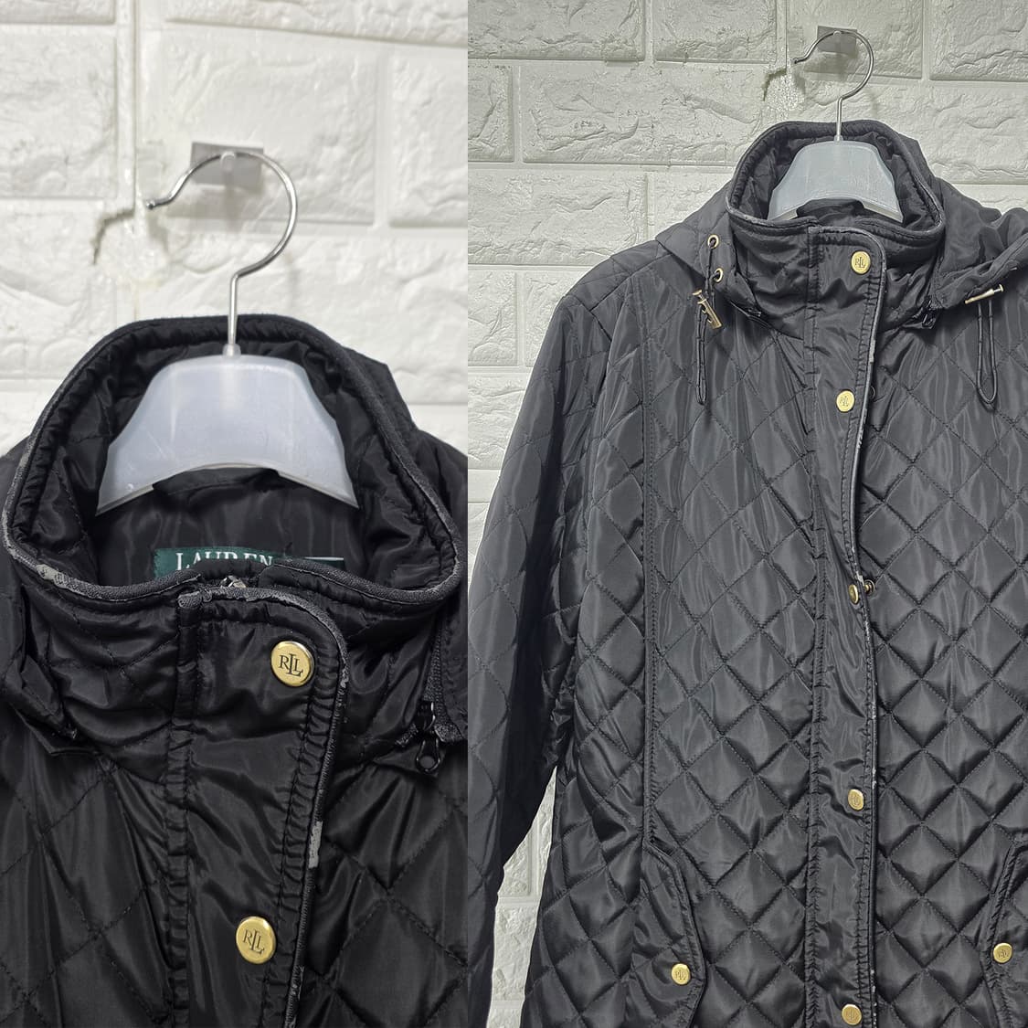 택포_ 폴로랄프로렌 퀼팅 코트 M 상품이미지3