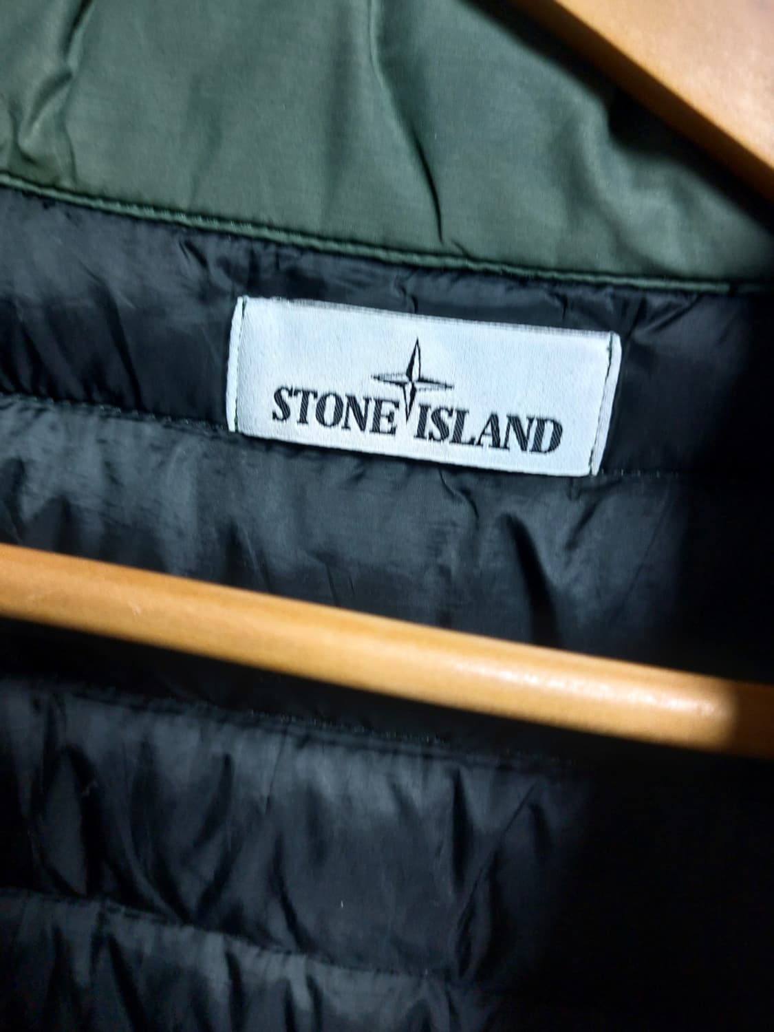 스톤아일랜드 오가닉코튼 패딩 조끼 올리브 실측100  상품이미지10