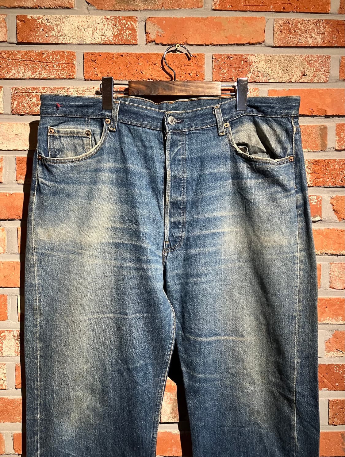90s USA 빈티지 리바이스 501 데님 팬츠 빅사이즈 상품이미지3