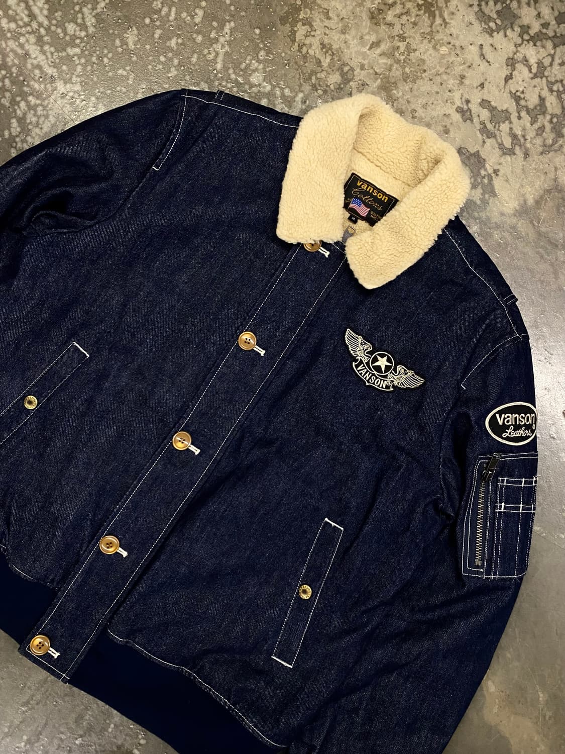 밴슨 데님 무스탕 XL 상품이미지3