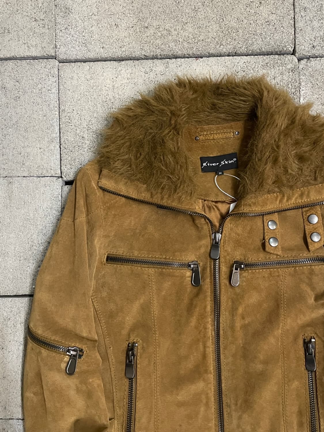 빈티지 돈피 퍼 스웨이드 자켓 상품이미지2